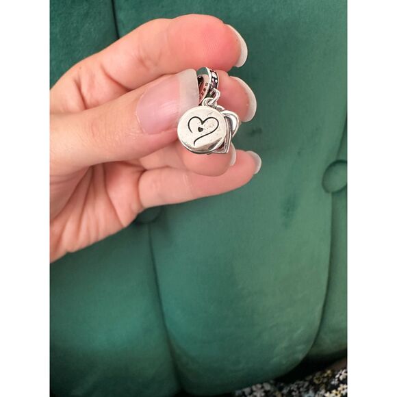 NWOT Mom & Daughter Heart Pandora Fit Charm - Picture 7 of 10